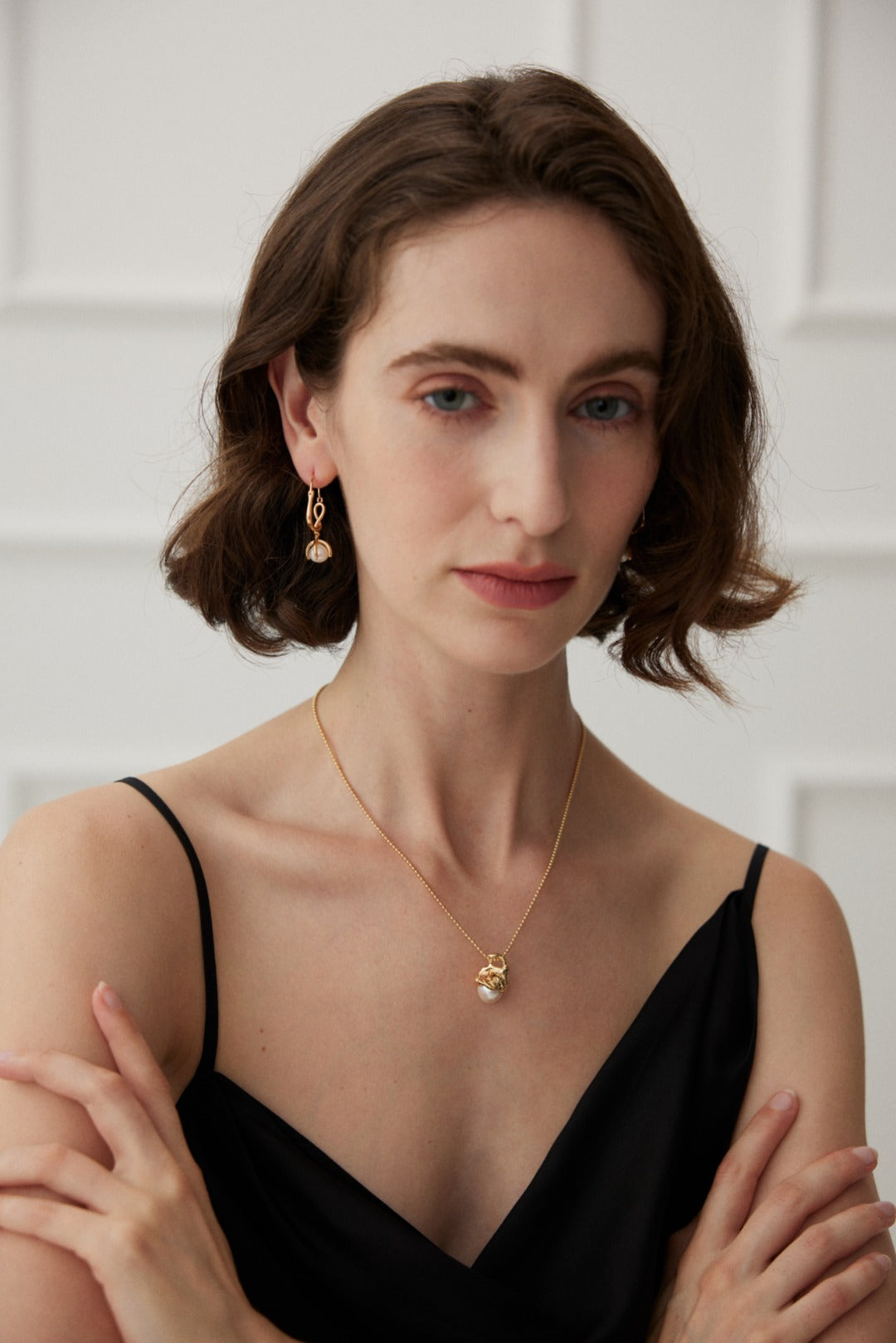 Natural pearl necklace