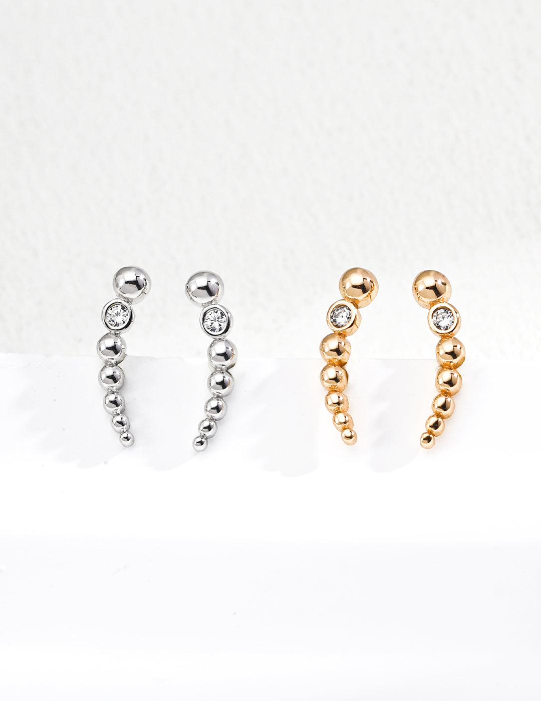 Retro Design Zircon Earrings