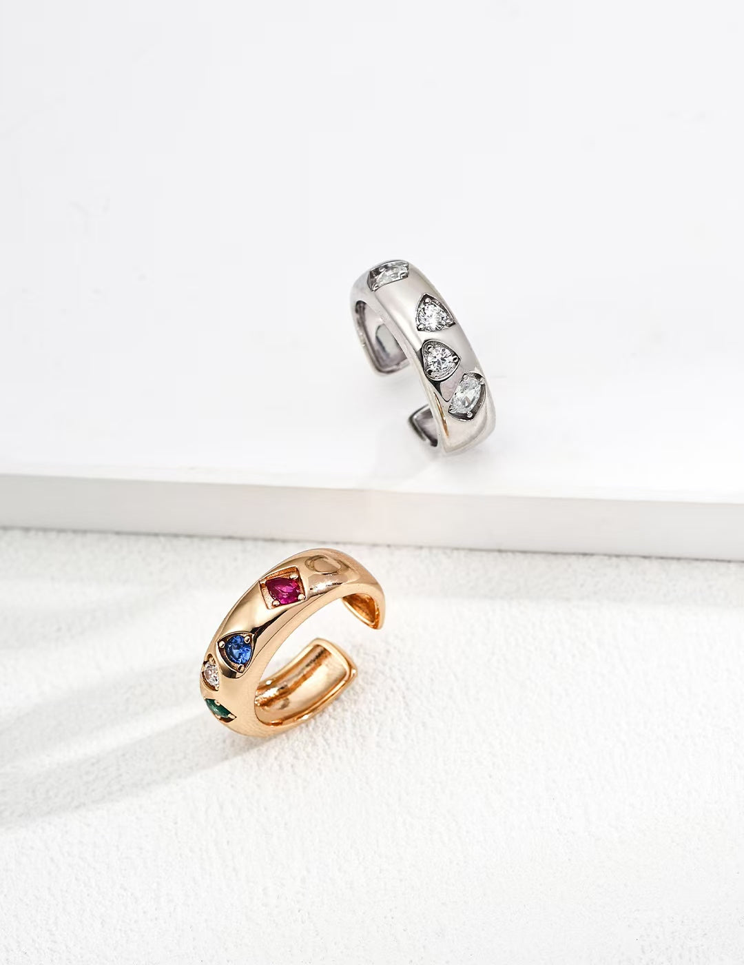 Fashionable retro zircon ring J0306