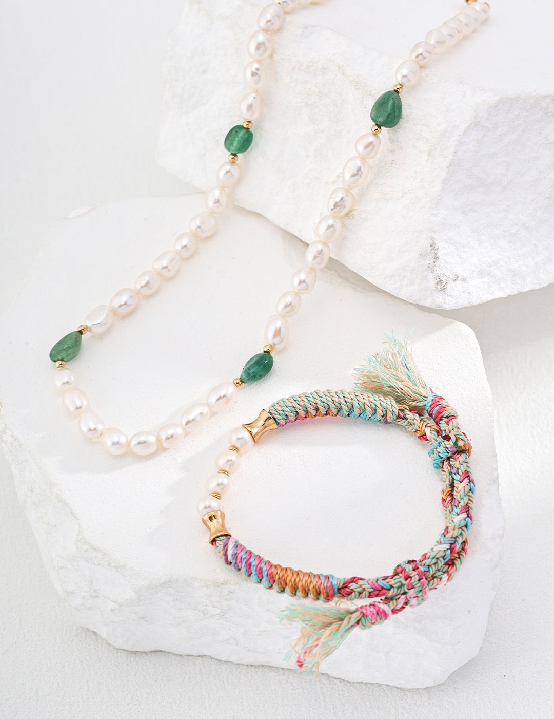 Ethnic style knitted bracelet