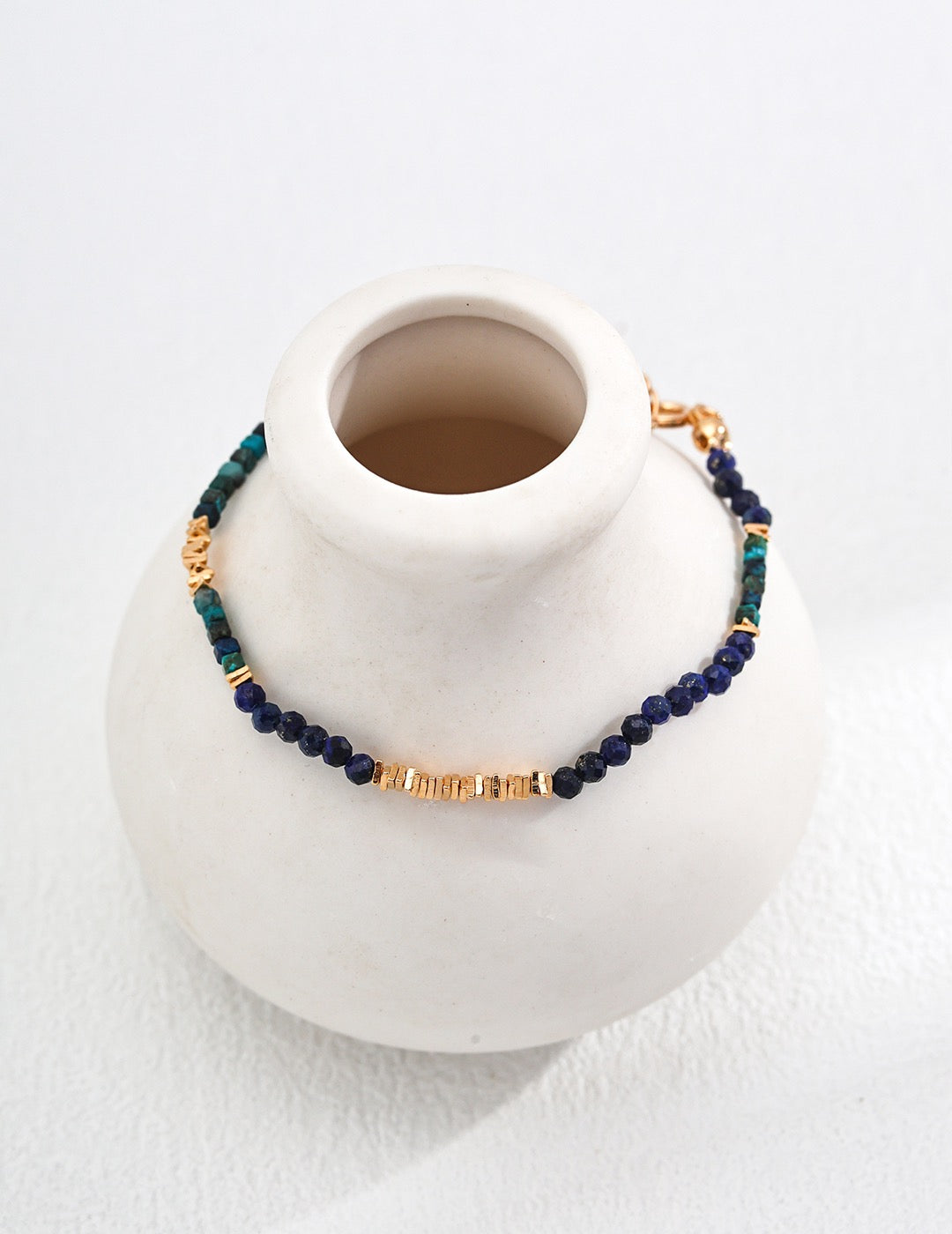 Elegant Silver & Lapis bracelet & necklace