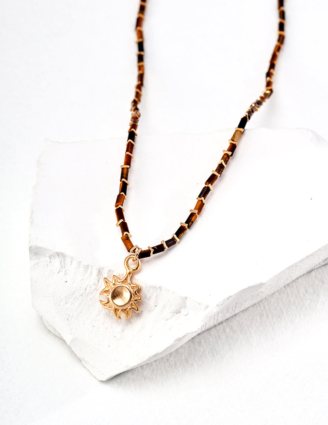 Tiger Eye Stone Necklace