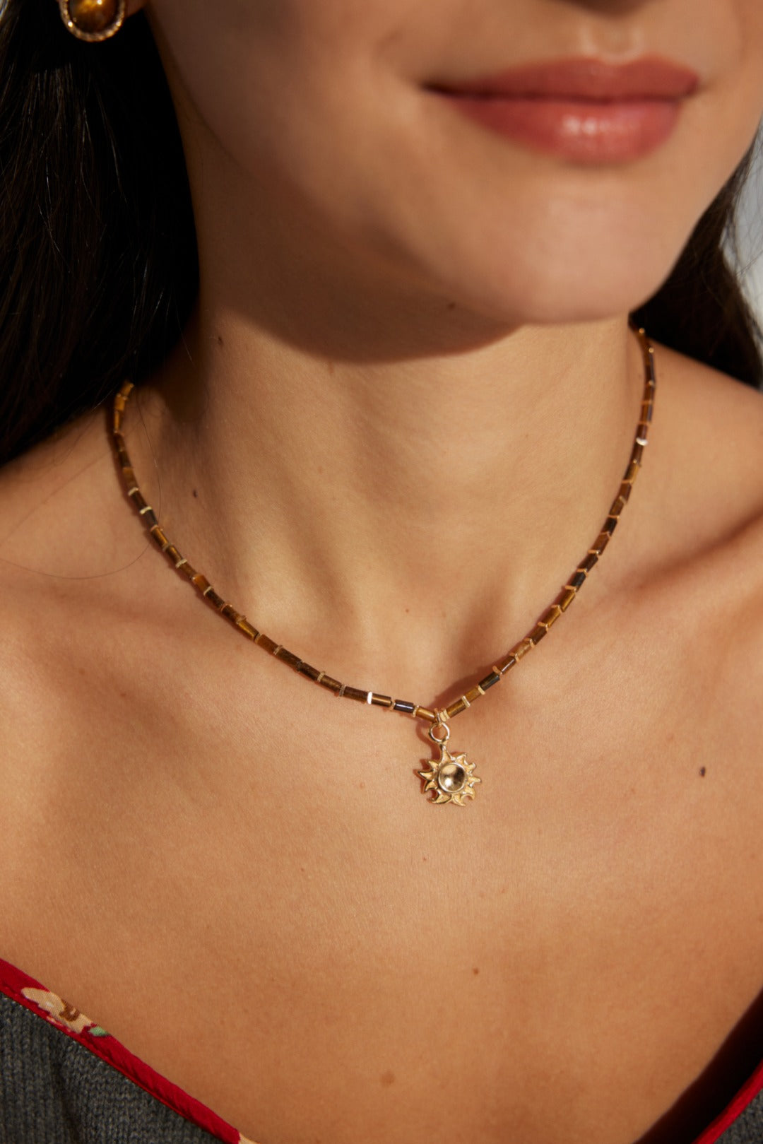 Tiger Eye Stone Necklace