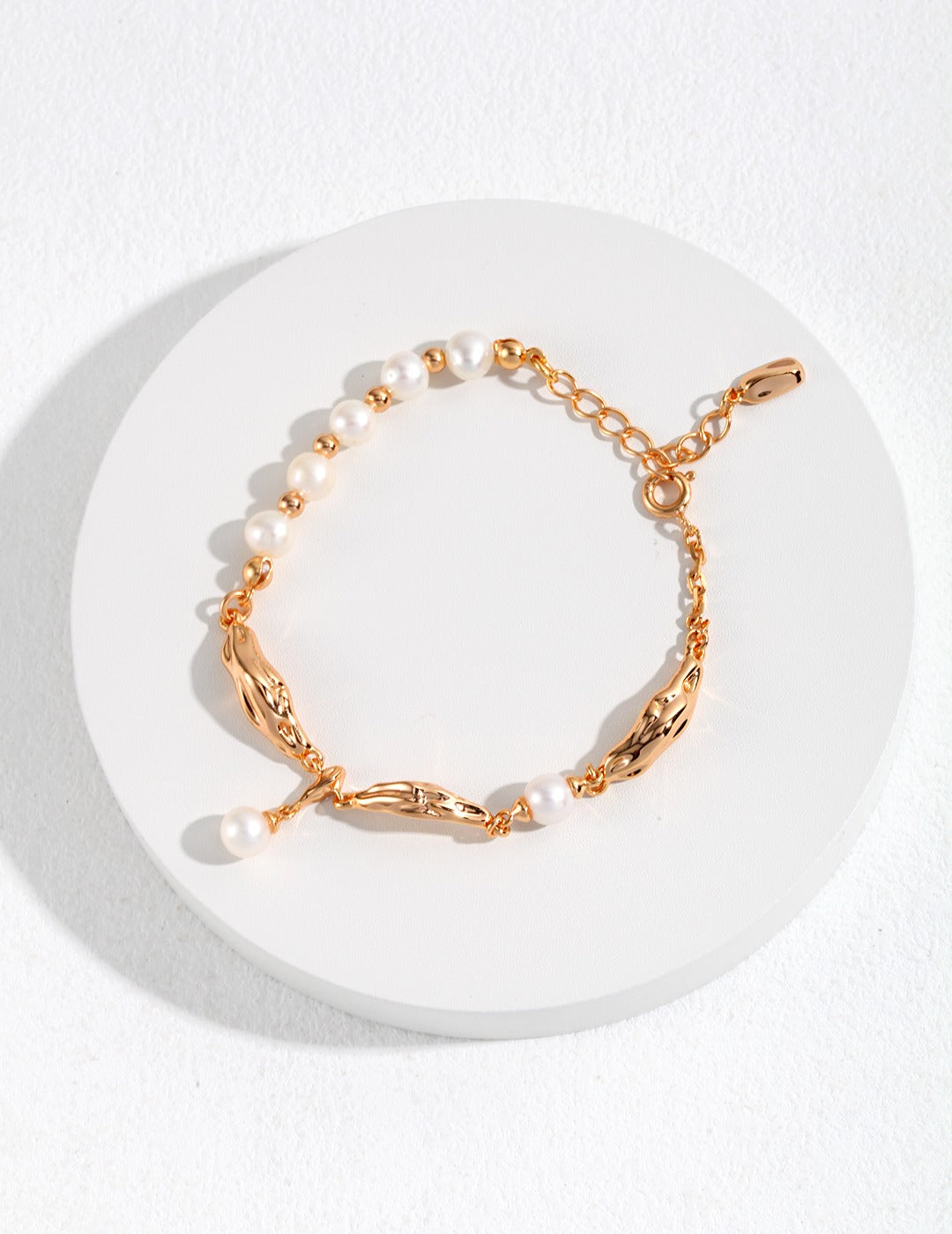 Natural pearl scarf bracelet