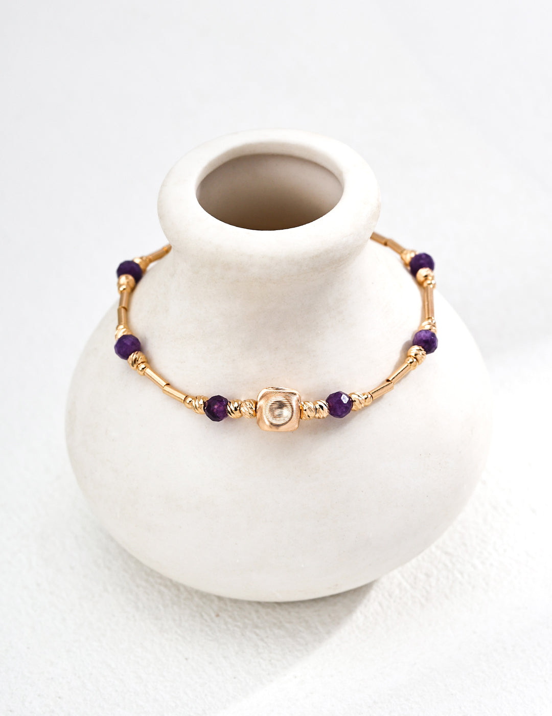 Amethyst lucky bracelet