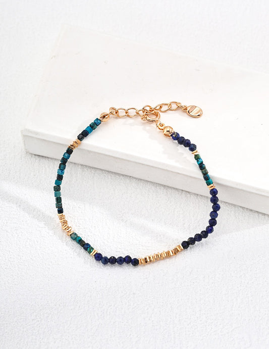 Elegant Silver & Lapis bracelet & necklace